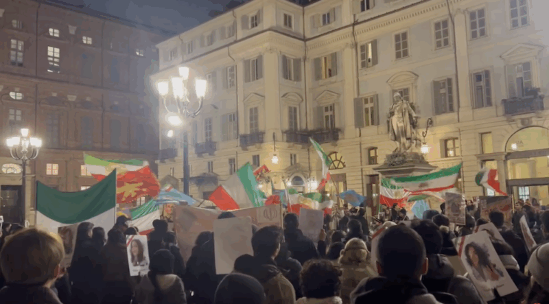 Manifestazione diaspora iraniana